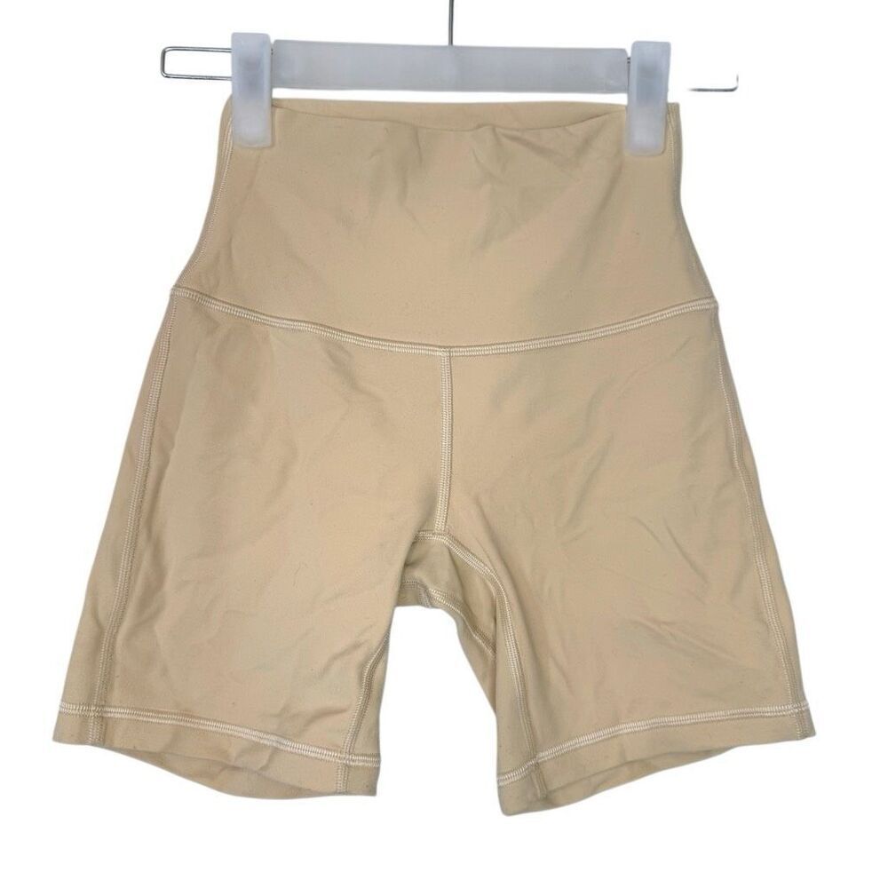 Lululemon Athletica Align High-Rise Buttery Soft Athletic Shorts Beige Size 2